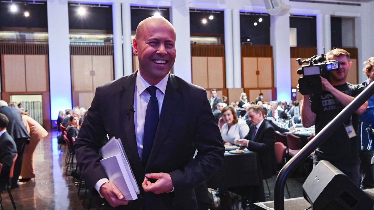 Treasurer Josh Frydenberg handed down the 2022-23 budget on Tuesday night. He defended the GST deal in a post-budget address to the National Press Club in Canberra on Wednesday. Picture: Martin Ollman/Getty Images