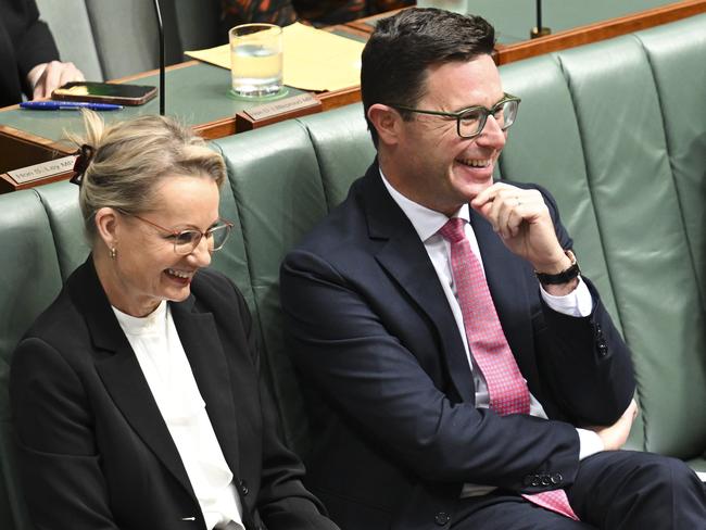 Deputy Liberal leader Susan Ley and National leader David Littleproud. Picture: NewsWire / Martin Ollman