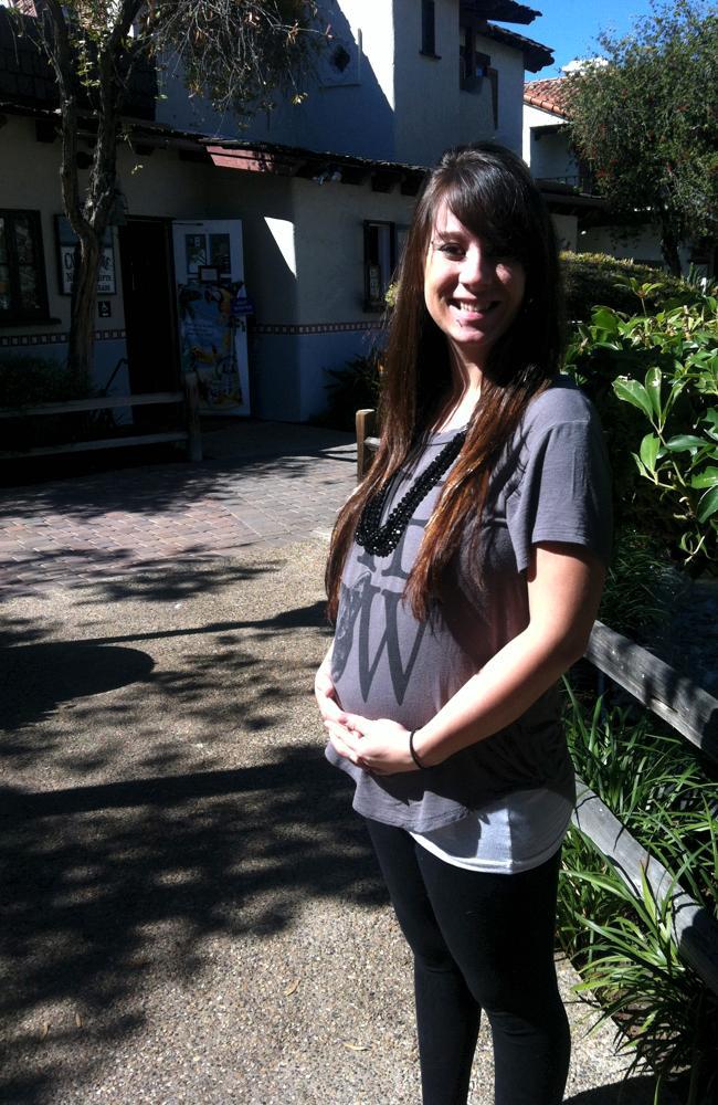 Danielle remains pregnant with her surviving twin baby. Picture: Danielle Campoamor