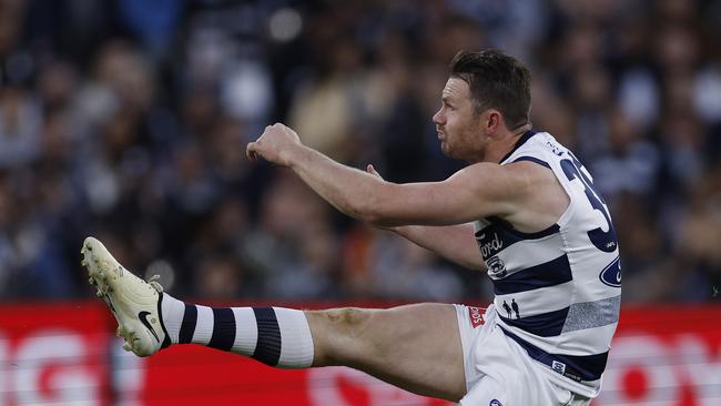 Patrick Dangerfield will spend at least another week on the sidelines. Picture: Michael Klein