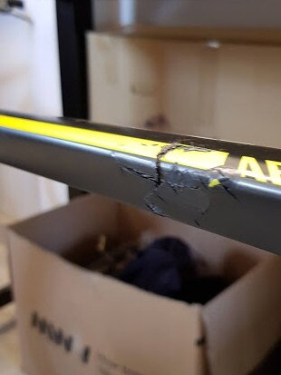 Damage to the $8000 bicycle.