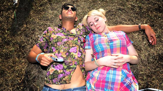 James Gobny and Sophie Wright at Splendour in the Grass 2013.Photo Mireille Merlet-Shaw / The Northern Star