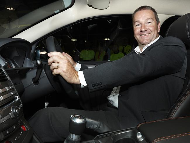 Final Ford ... the new owner of the last ever Ford Falcon GT sedan, Steven Clarke.