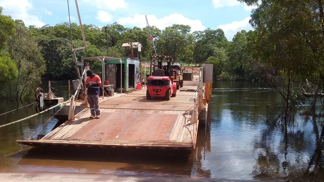 The Jardine River ferry is the final major river crossing before reaching the Tip of Cape York.