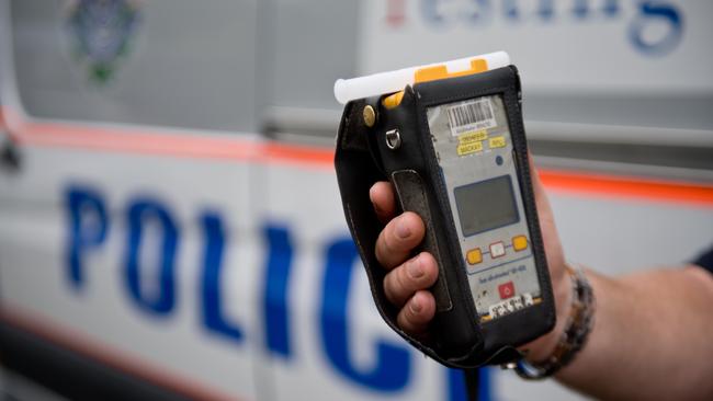 Queensland Police Service generic photo of breathalyser.