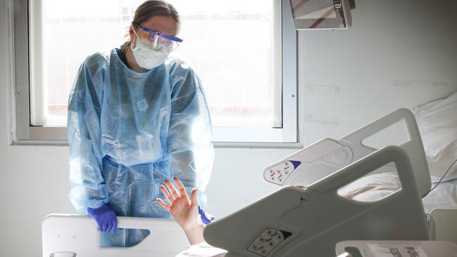 Hospital staff across Australia had been preparing for skyrocketing patient numbers. Picture: David Caird