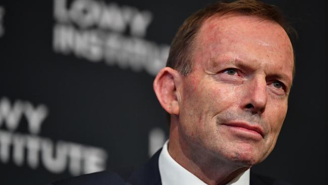 Former prime minister Tony Abbott calls on MPs and top bureaucrats to take a pay cut. (AAP Image/Joel Carrett) NO ARCHIVING