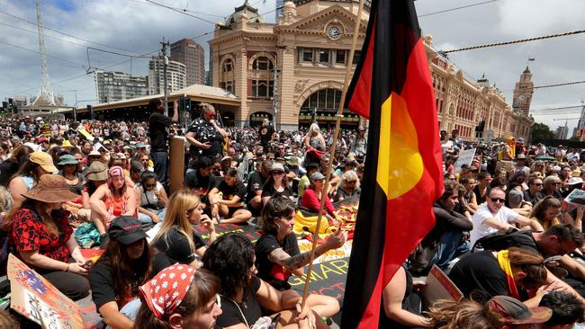 An Invasion Day march held in Melbourne.