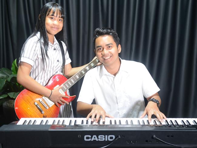 Scoresby Secondary College student Erwin Diesta taught himself how to play the keyboard.