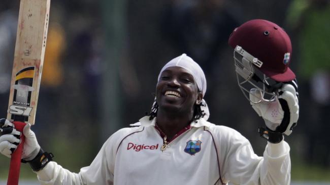 Chris Gayle is set to make a Test cricket comeback. Picture: AP