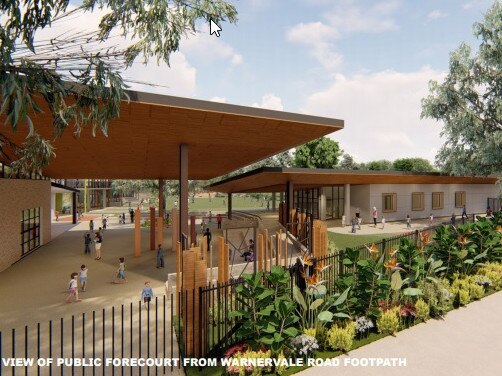 How the school will look from the road.