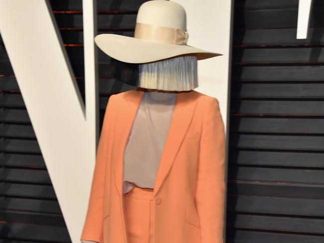 OK but how does she see? Photo: Pascal Le Segretain/Getty Images                        Sia: 'You feel like prey'