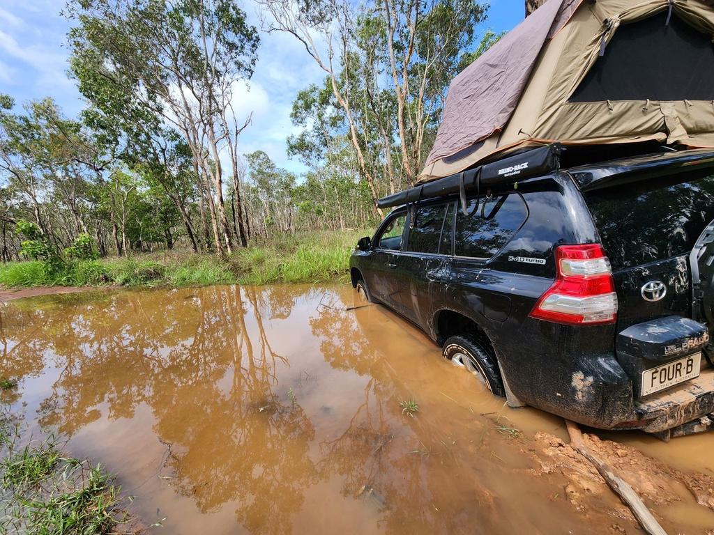 Tiffanie and Tom were well and truly bogged. Picture: Supplied.