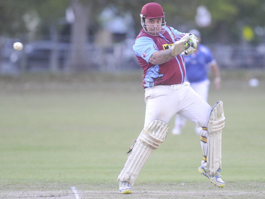 Beau Sevil during this innings of 54 during the Cleavers Mechanical Night Cricket grand final win against Tucabia-Copmanhurst at McKittrick Park on 8th March, 2019.