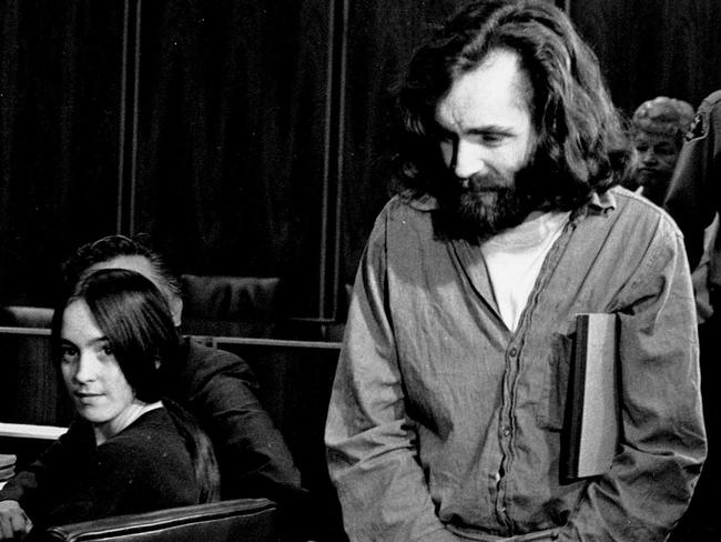 Charles Manson in court in 1970. (AP Photo/File)