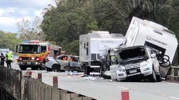 Susan River crash. PHOTO: 7 News Wide Bay