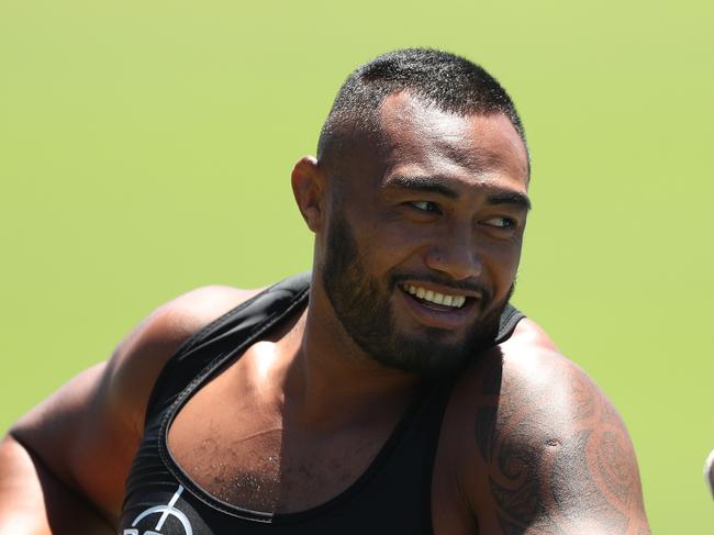 Sekope Kepu during NSW Waratahs training at Daceyville, Sydney. Picture: Brett Costello