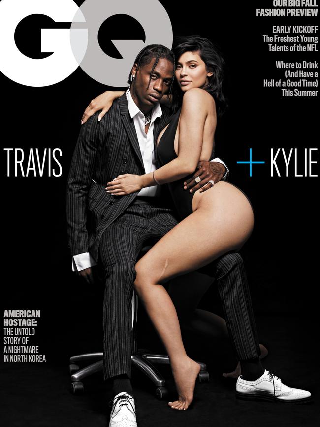 Kylie Jenner and Travis Scott in GQ. Picture: Paola Kudacki