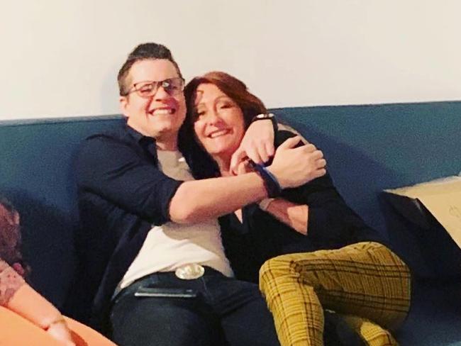 Johnny Ruffo with Lynne McGranger. Picture: Instagram