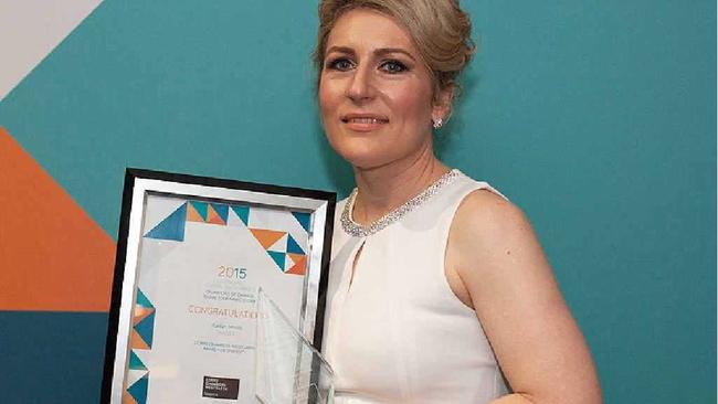 BIG WIN: Kaitlyn Moore won a gong at this year’s National Association of Women in Construction Awards. Picture: SUPPLIED