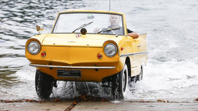 Up it comes, out of the water and onto the boat ramp at Rose Bay, NSW. Picture: Dylan Robinson