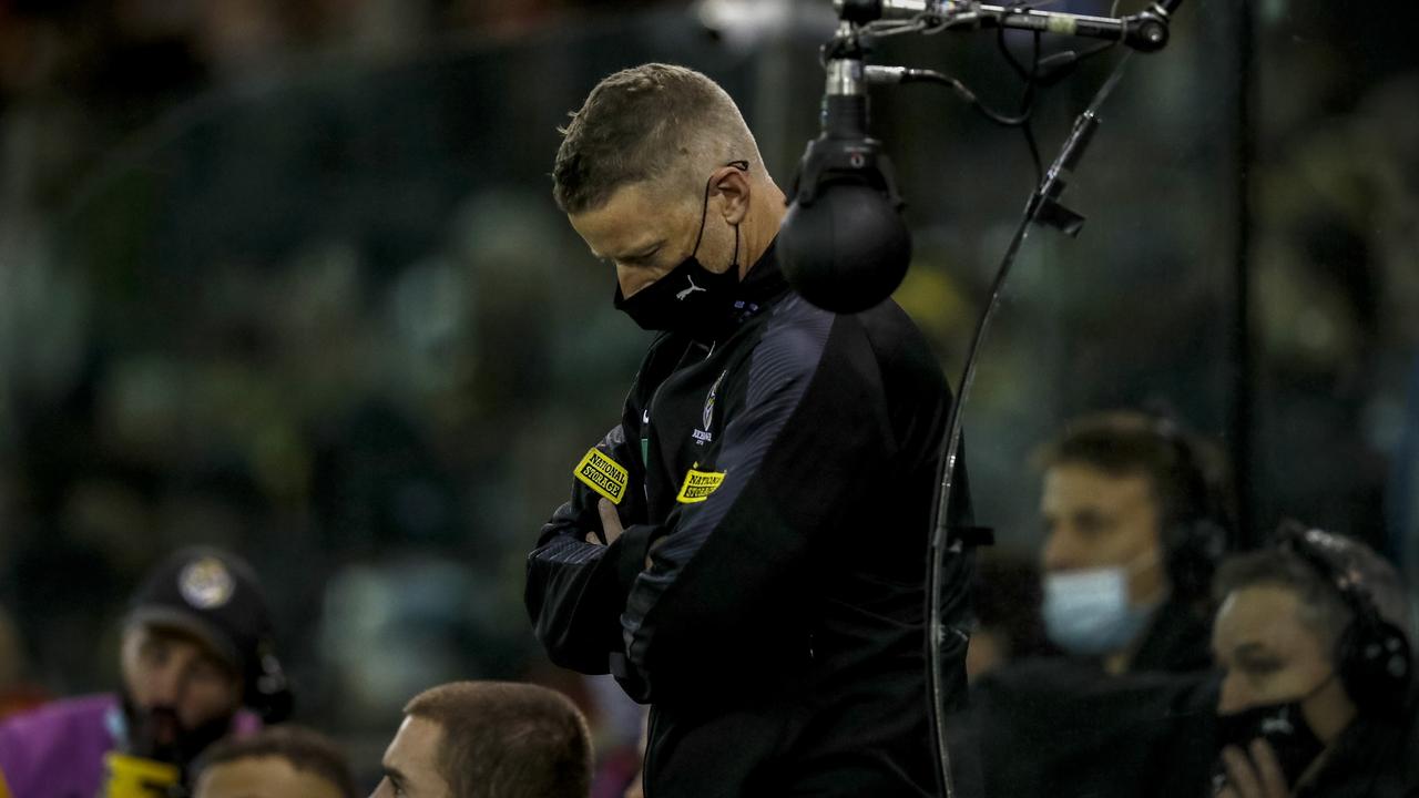 Richmond senior coach, Damien Hardwick (Photo by Darrian Traynor/Getty Images)