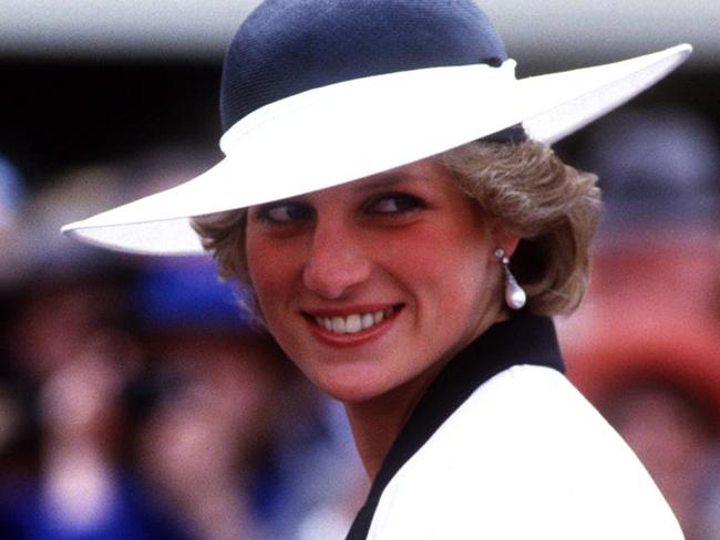 Diana Princess of Wales attending Melbourne Cup at Flemington 05 Nov 1985. british royalty australia visit