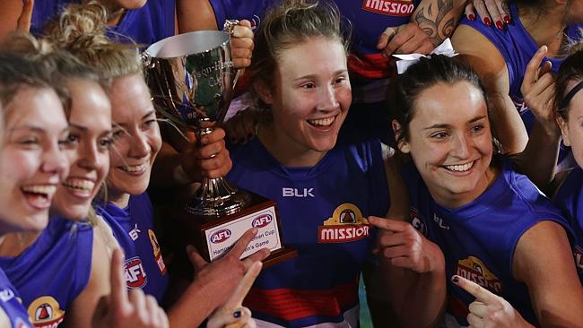 Nicola Stevens (right) is a player to watch at the draft. Photo: Michael Dodge/Getty Images