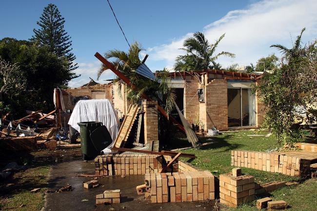 <p>Several people were struck by flying debris while others were stranded in their vehicles among the destruction caused by the storm. Picture: Getty Images</p>