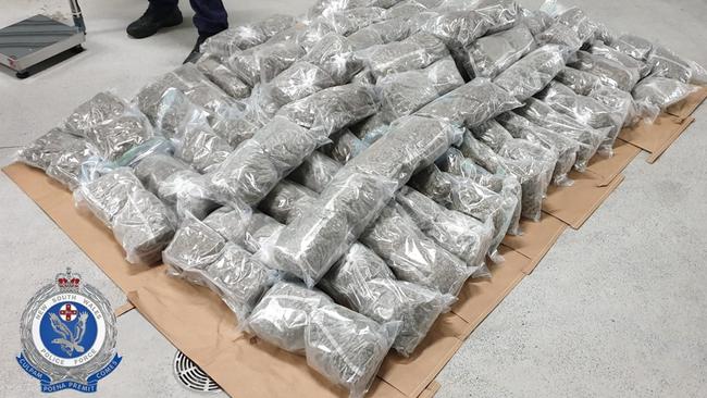 NSW Police allege a 48-year-old man was busted at the border with 145kg of cannabis in his van concealed inside two large hot water systems and a toolbox. Picture: Supplied