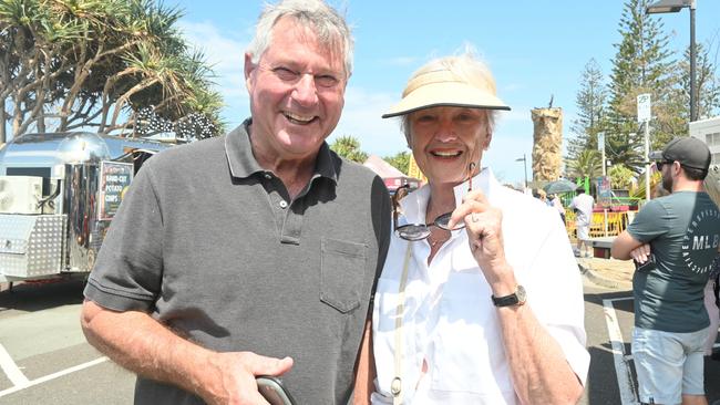 Max and Cheryl Ould at the Mooloolaba Foreshore Festival. Picture: Tegan Annett