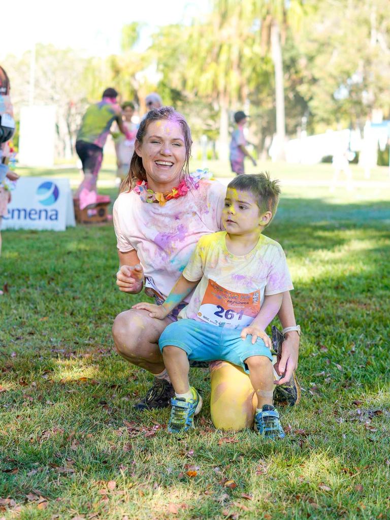 Photos from Cherryandjun Photography of the 2023 Gladstone Colour Me Capricorn fun run for the RACQ CapRescue.