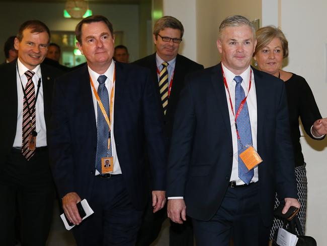 Members of the gas industry head to a meeting with Prime Minister Malcolm Turnbull this week. Picture: Kym Smith