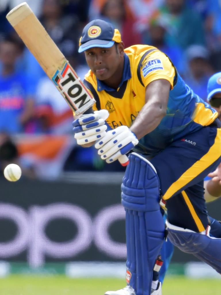 Sri Lanka’s Angelo Mathews sneaks into the top 50. Picture: AFP