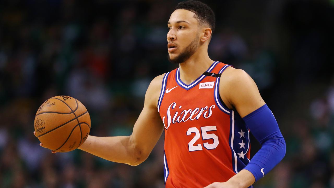 Ben Simmons' jersey ripped in half during Sixers-Pacers game