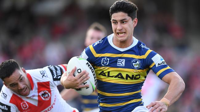 Rugby league great Andrew Johns heaped praise on Eels young gun Dylan Brown. Picture: AAP