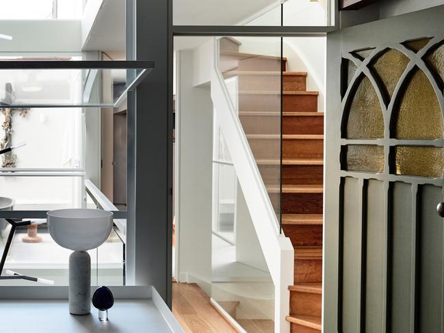 Former Hawthorn church converted to a home, in a Studio Doherty project. Credit images to: Derek Swalwell - for herald sun real estate