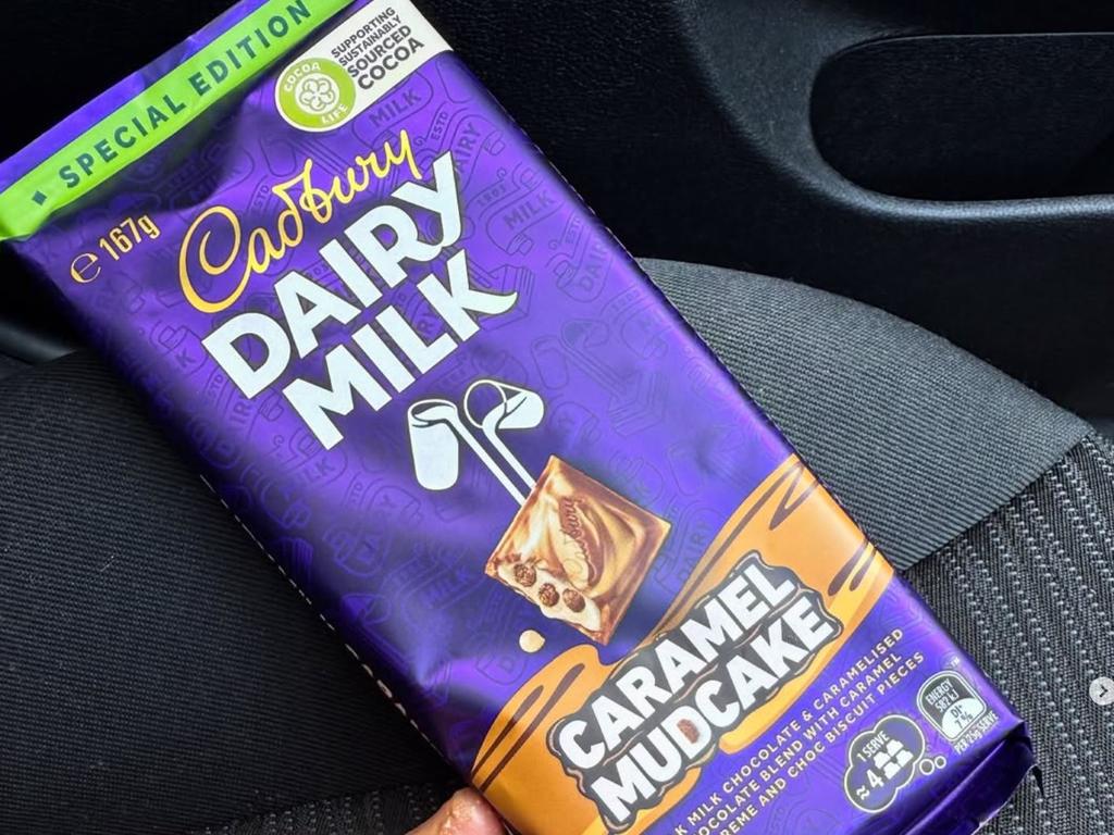 Cadbury released a Caramel Mudcake bar. Picture: Instagram/@nickvavitiss