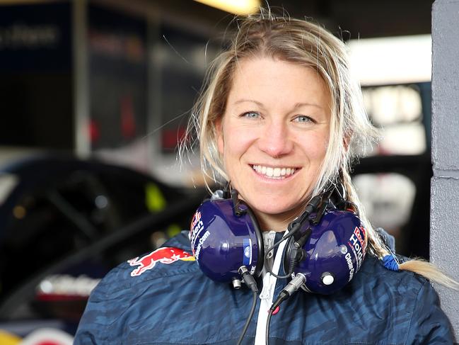 SUNDAY TELEGRAPH - SUPERCARS BATHURST 1000 - Pictured is Romy Mayer who is the Data Engineer for Jamie Whincup at Holden Redbull Racing Team. Picture: Tim Hunter.