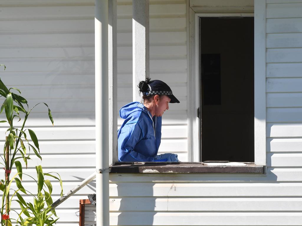 Scene of stabbing in Wellington Street, Mundingburra. Picture: Evan Morgan