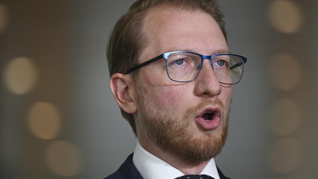 Senator James Paterson is demanding the Australian National University investigate allegations of foreign interference. Picture: NewsWire / Martin Ollman