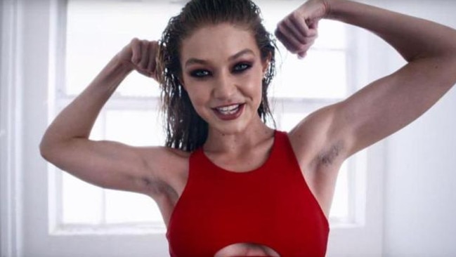 Is there hair under there? Gigi Hadid shows off her hairy armpits in the latest Love advent calendar                        <a capiid="276d0232c6d01f4fd2d404fd567029ed" class="capi-video">Gigi Hadid Shows Off Armpit Hair for 2017 LOVE Advent</a>