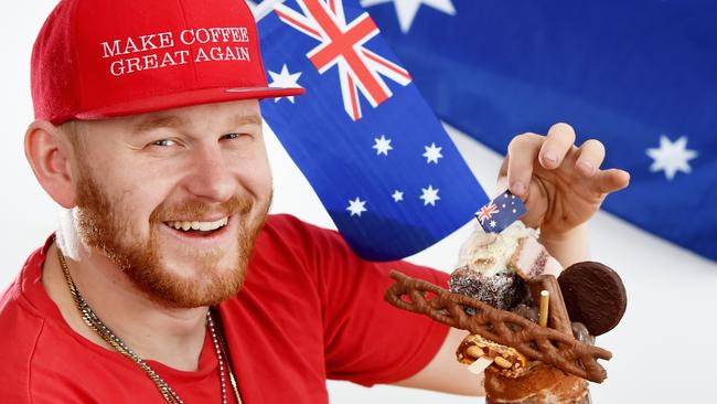 Aussie milkshake made by Corey Williams of Brewlab by Mr Ristretto, Lilydale. Picture: Steve Tanner