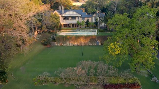 The waterfront estate in Point Piper.