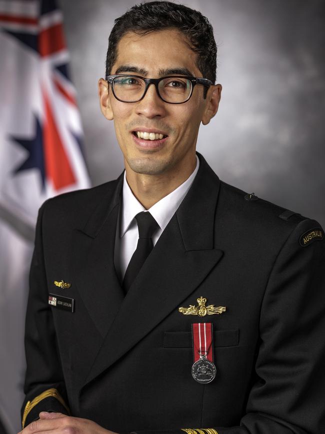 Lieutenant Commander Adam Lachlan. Picture: Supplied