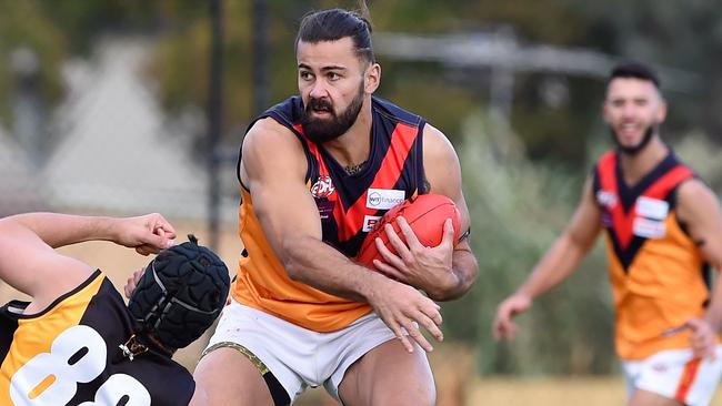 Dion Hill in action for East Keilor. Picture: Steve Tanner