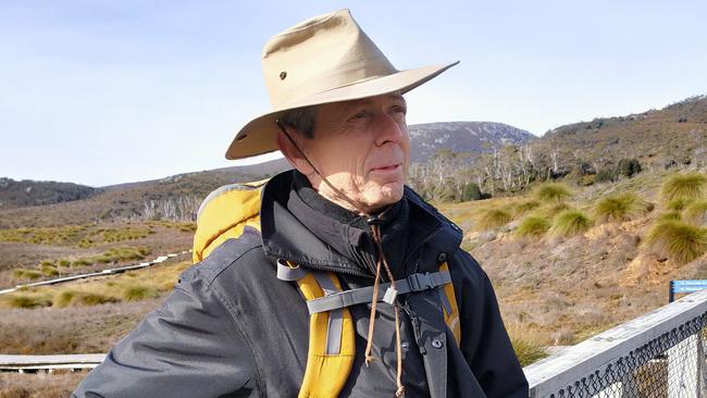 I spend the lion's share of the day walking with Cradle Mountain Lodge guide Paul Riggs Barker. Picture: AMANDA DUCKER