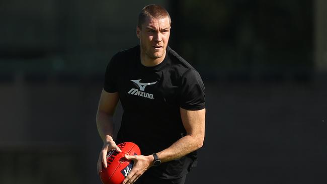 MELBOURNE, AUSTRALIA - MAY 13: Tom McDonald of the Demons is seen training at Holden Centre on May 13, 2020 in Melbourne, Australia. (Photo by Robert Cianflone/Getty Images)