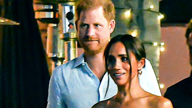 WARNING: HIGH FEE APPLIES, NEWS.COM.AU ONLY!!! Meghan Markle and Prince Harry step out for a date night in Montecito. Picture: LIGHTWORKERS