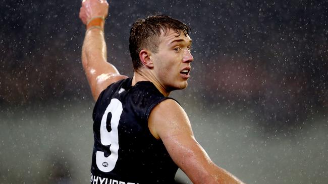 Blues skipper Patrick Cripps has two years left on his current contract. Picture: Michael Klein